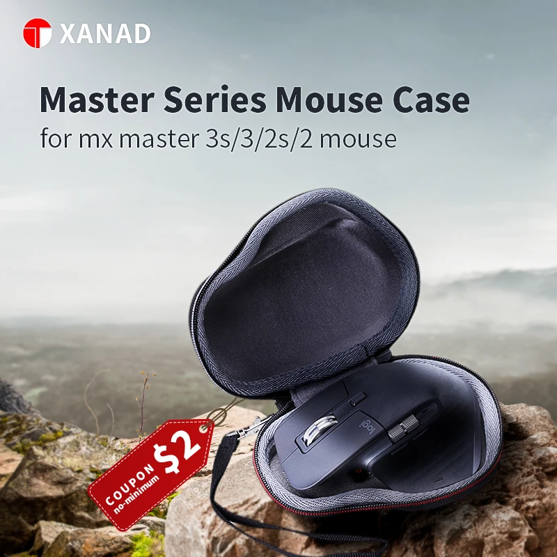 XANAD EVA 케이스 을 위한 로지텍 mx master 3s/3/2s/2 케이스 생쥐 보관 가방(가방만)