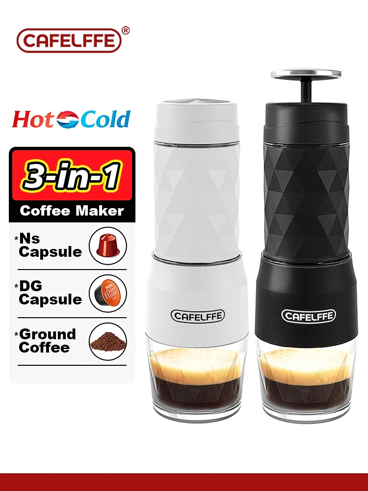Cafelffe 3인1 휴대용 커피 머신