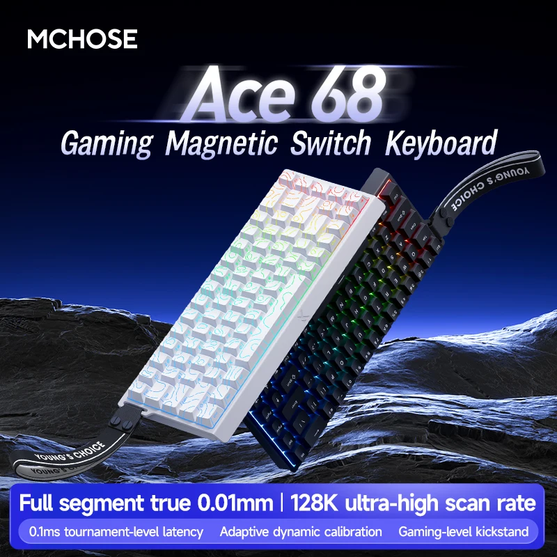 MCHOSE Ace 60 Pro 68 마그네틱 축 기계식 키보드