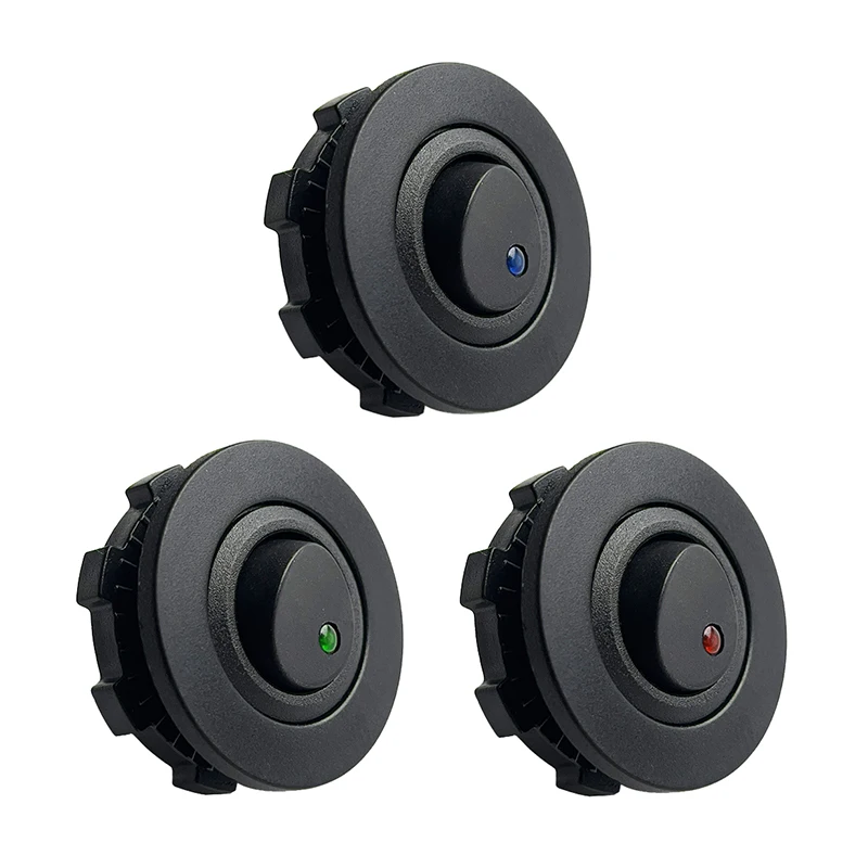 ON/OFF 라운드 로커 토글 LED 스위치 3 핀 12V 20A 자동차 대시 보드 대시 보트 트럭 푸시 버튼 스위치