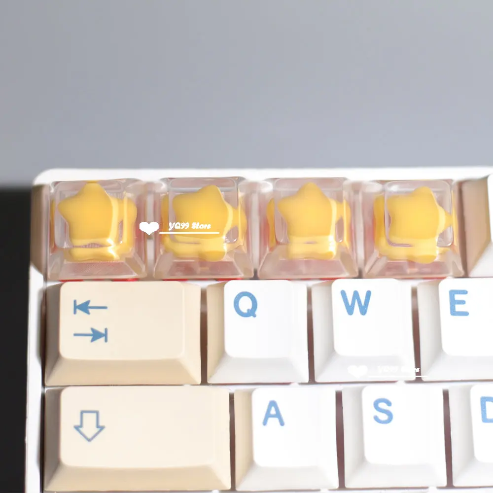 기계식 키보드 게임용 키캡 백라이트 키캡 소녀 귀여운 선물 ESC 키 투명 만화 성격 키캡 체리 MX 축