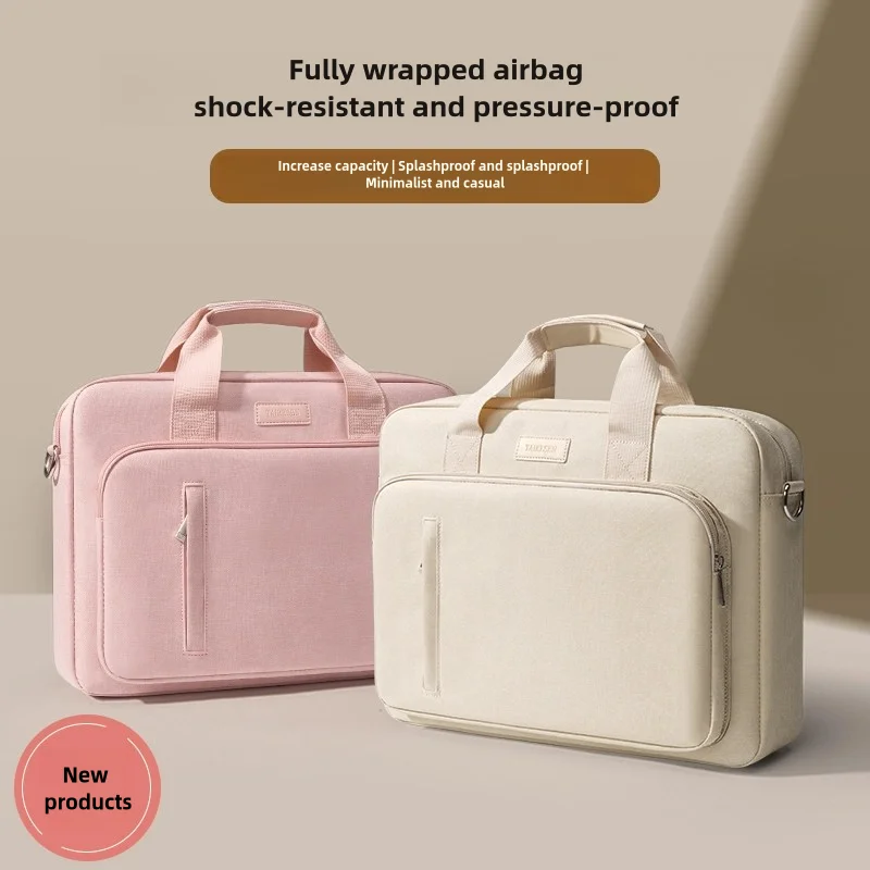노트북 가방 케이스 13.3 14 15.6 Macbook Air Pro 13 15 컴퓨터 숄더 핸드백 서류 가방 용 17.3 인치 방수 노트북 가방